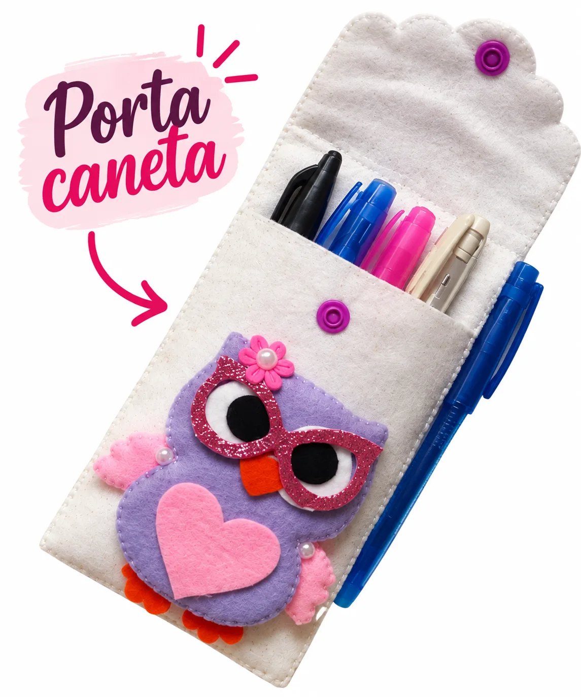 Porta Caneta Coruja
