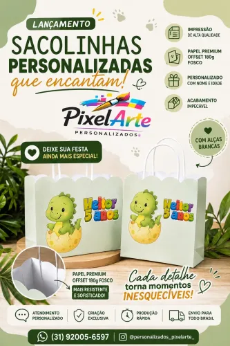 Sacola personalizada qualquer tema