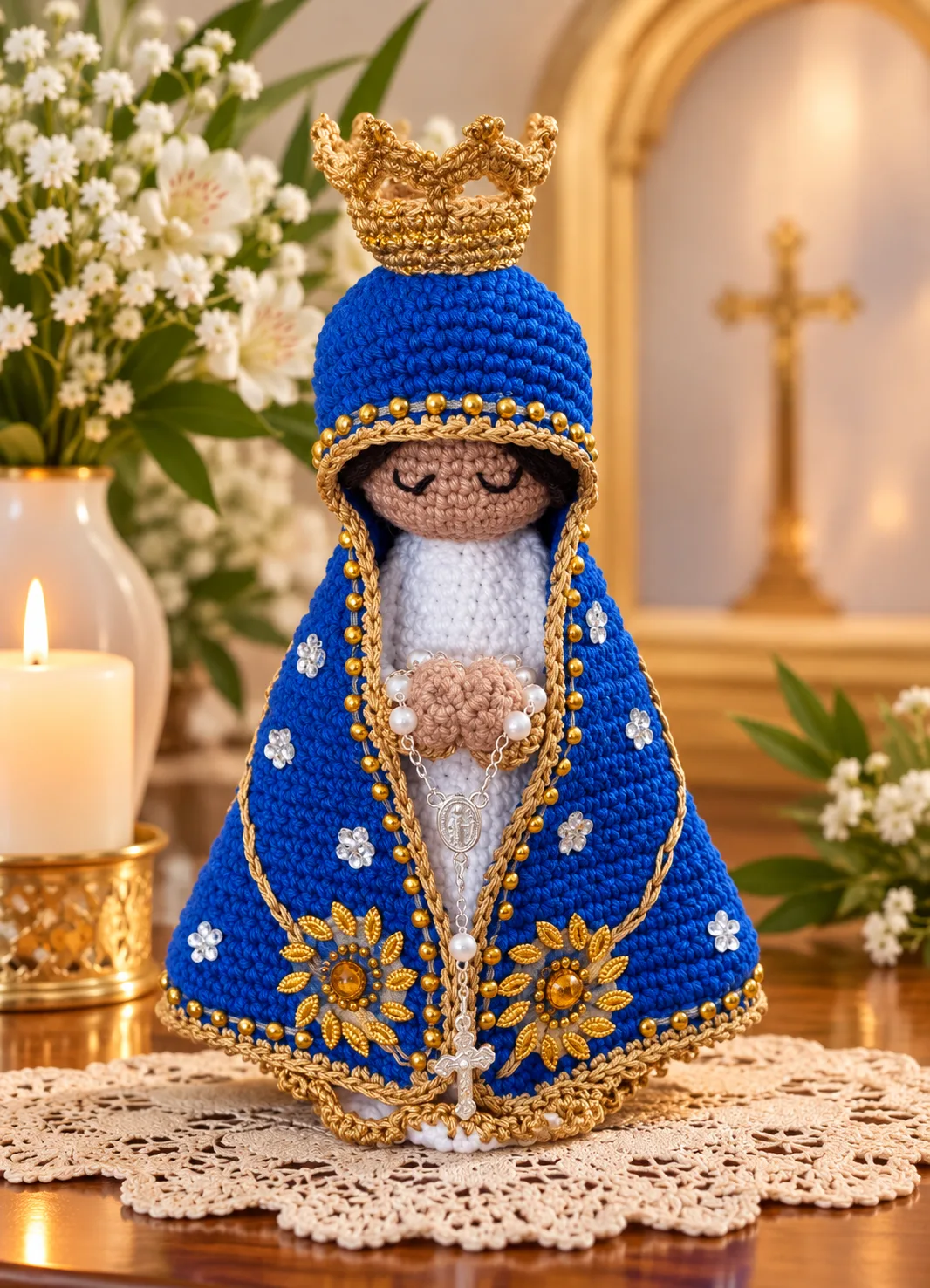 Nossa Senhora Aparecida Amigurumi