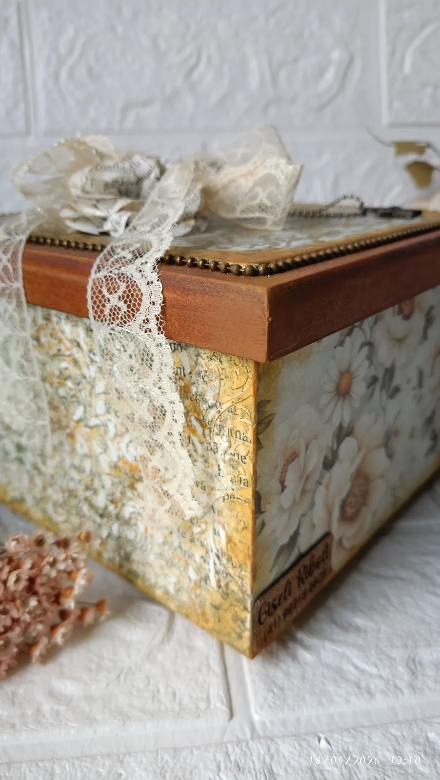 Caixa mdf multiuso vintage