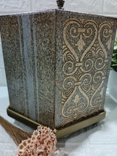 Caixa mdf sextavada Vintage