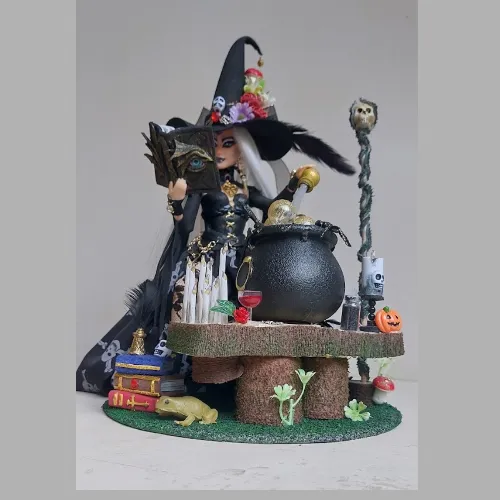Bruxa Cenário Projeto Hallowen