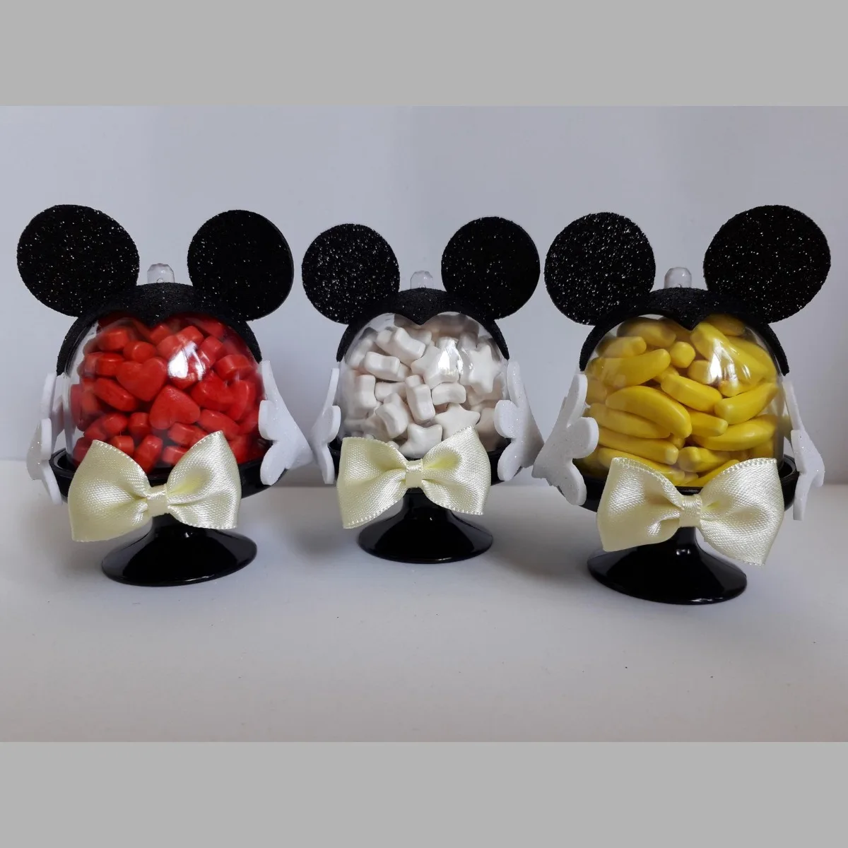 Kit com 10 Unidades-mini Cúpulas Tema Mickey