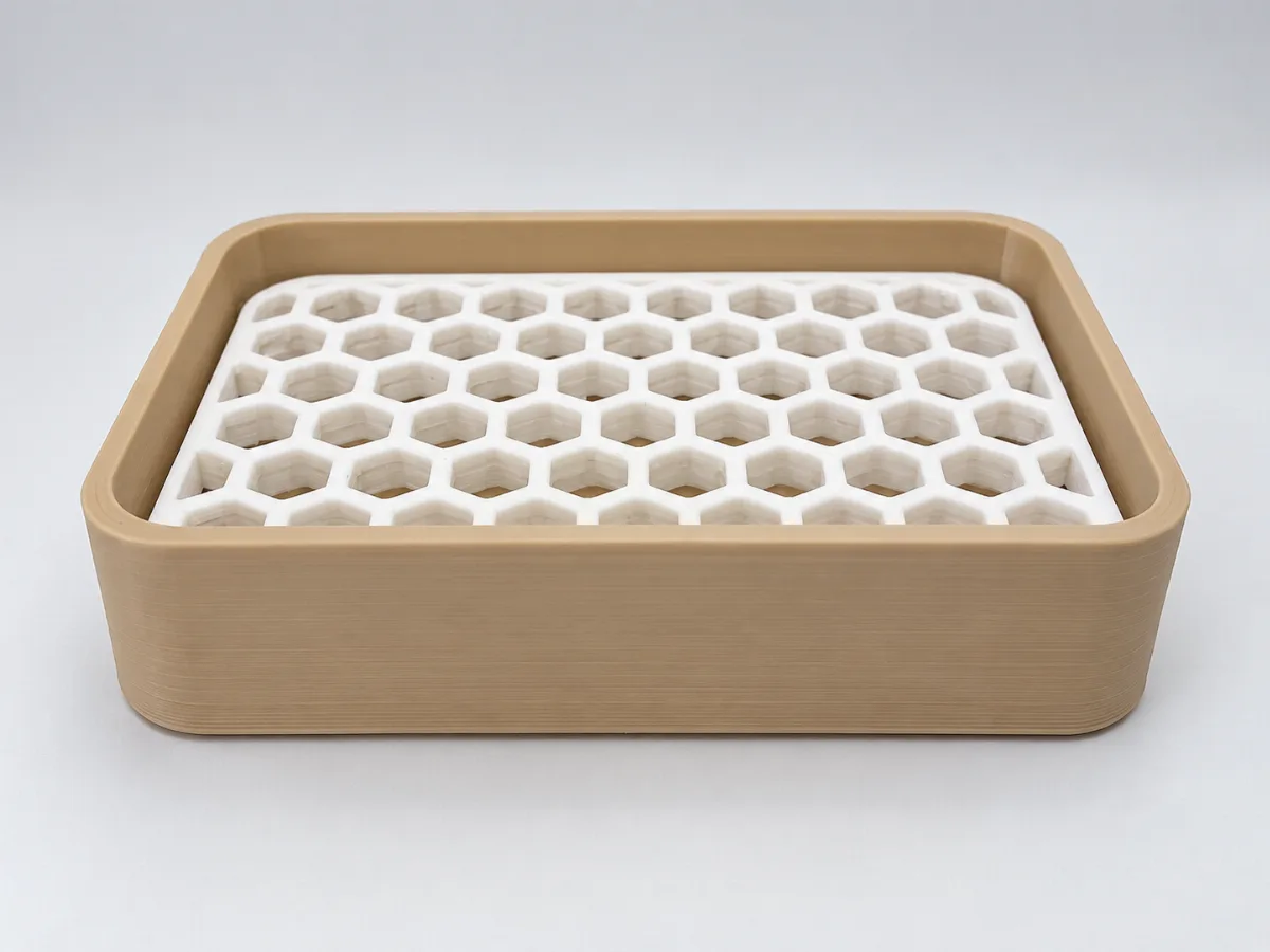 Saboneteira com Grade Removível para Banheiro e Lavabo