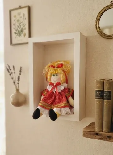 Boneca de Pano Artesanal  Clássica Vermelha