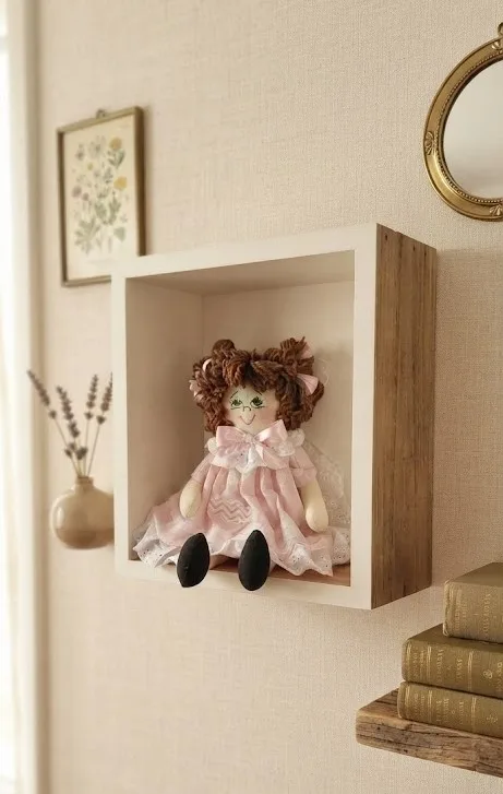 Boneca de Pano Artesanal  Clássica Rosa