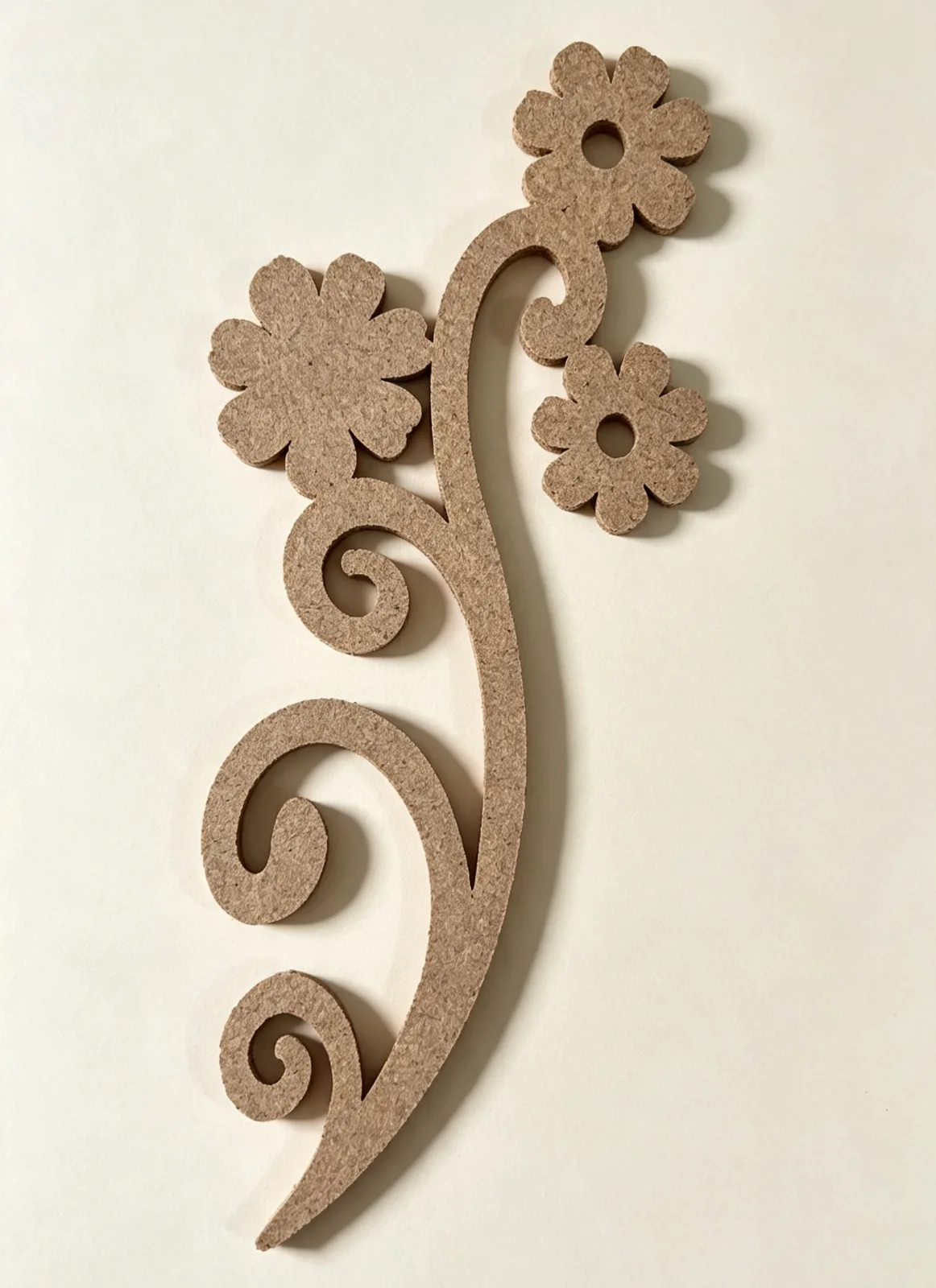 Aplique Mdf Ramo Floral