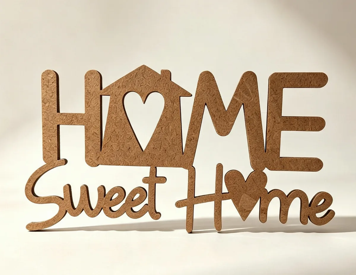 Aplique  Mdf Home Sweet Home'