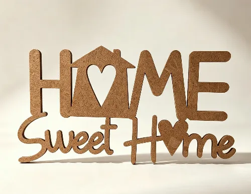 Aplique  Mdf Home Sweet Home'