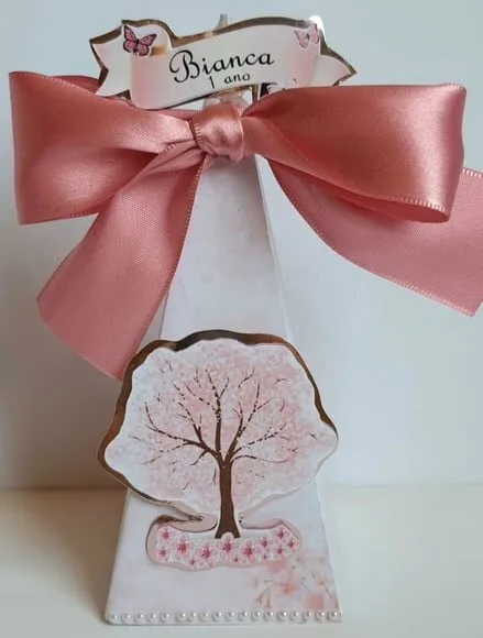 10 Caixas Pirâmide Flor de Cerejeira