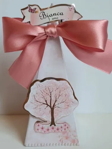 10 Caixas Pirâmide Flor de Cerejeira