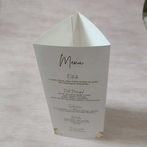 Display placa  para menu - marcador de mesa -agradecimento