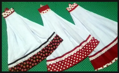 Kit 10 Bate Mão Pano de Prato Patchwork Barrados Sortidos