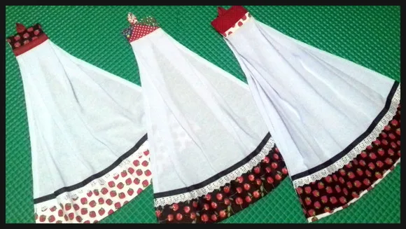 Kit 5 Bate Mão Toalha de Mão Barrado Patchwork Sortidos