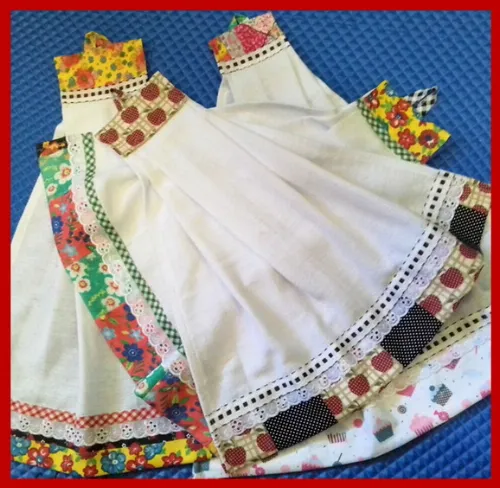 Kit 5 Bate Mão Toalha de Mão Barrado Patchwork Sortidos