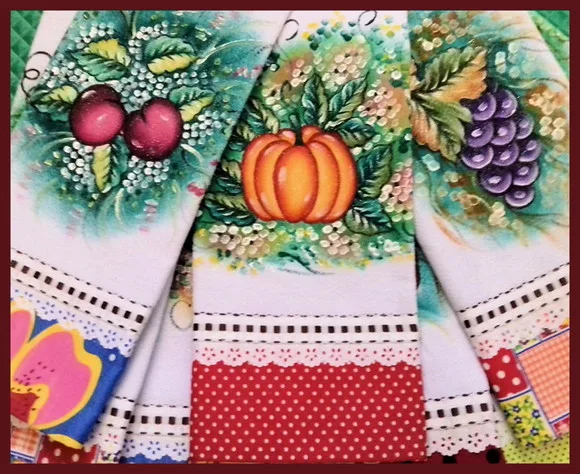 Kit Atacado Pano de Prato Patch Pintado Mão *10 Peças* Decor