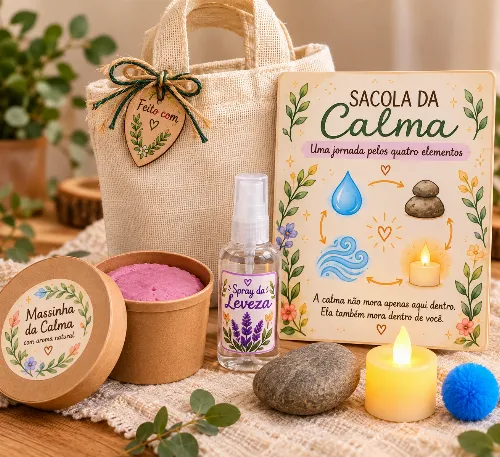 Sacola da Calma — Uma Jornada pelos Quatro Elementos