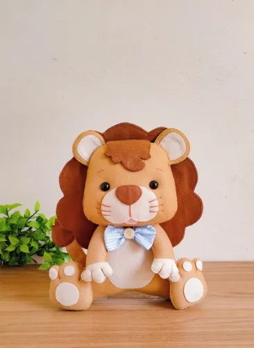 Safari em Feltro - Leão 25cm