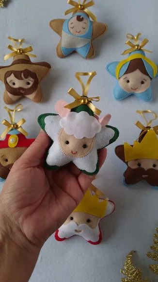 Kit Pingentes Estrelinhas de Natal