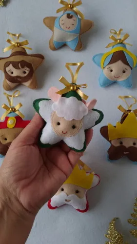 Kit Pingentes Estrelinhas de Natal