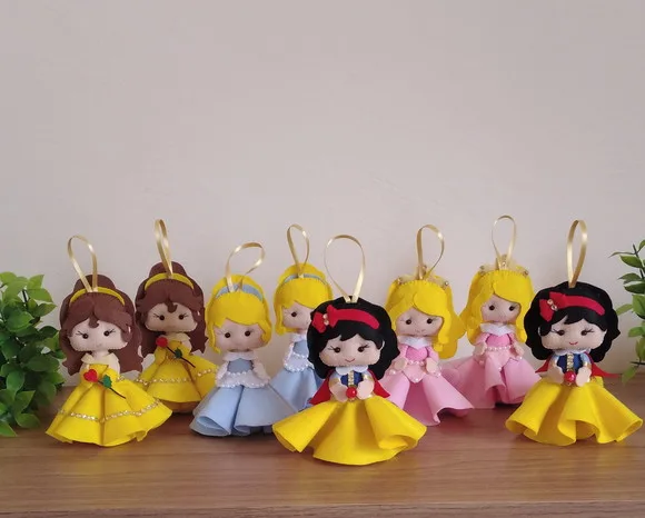 Kit Pingentes de Natal - Princesas