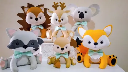 Bichinhos do Bosque em Feltro 30cm