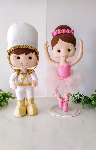Soldadinho de Chumbo + Bailarina em Feltro