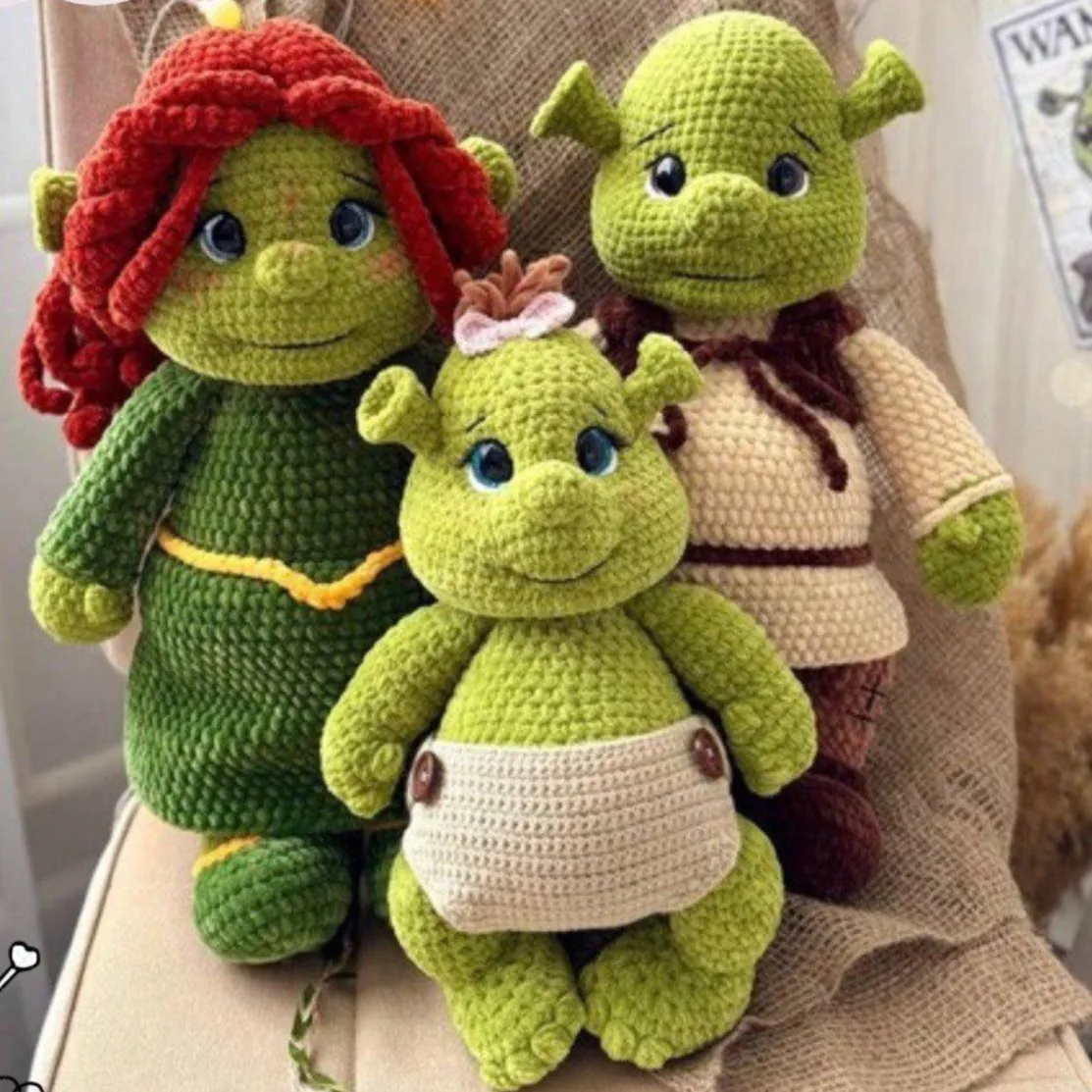 Amigurumi Familia Ogros Shrek