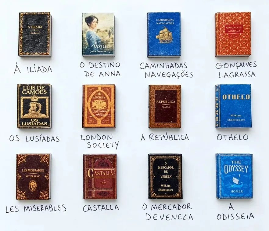 Livro em Miniatura Vintage