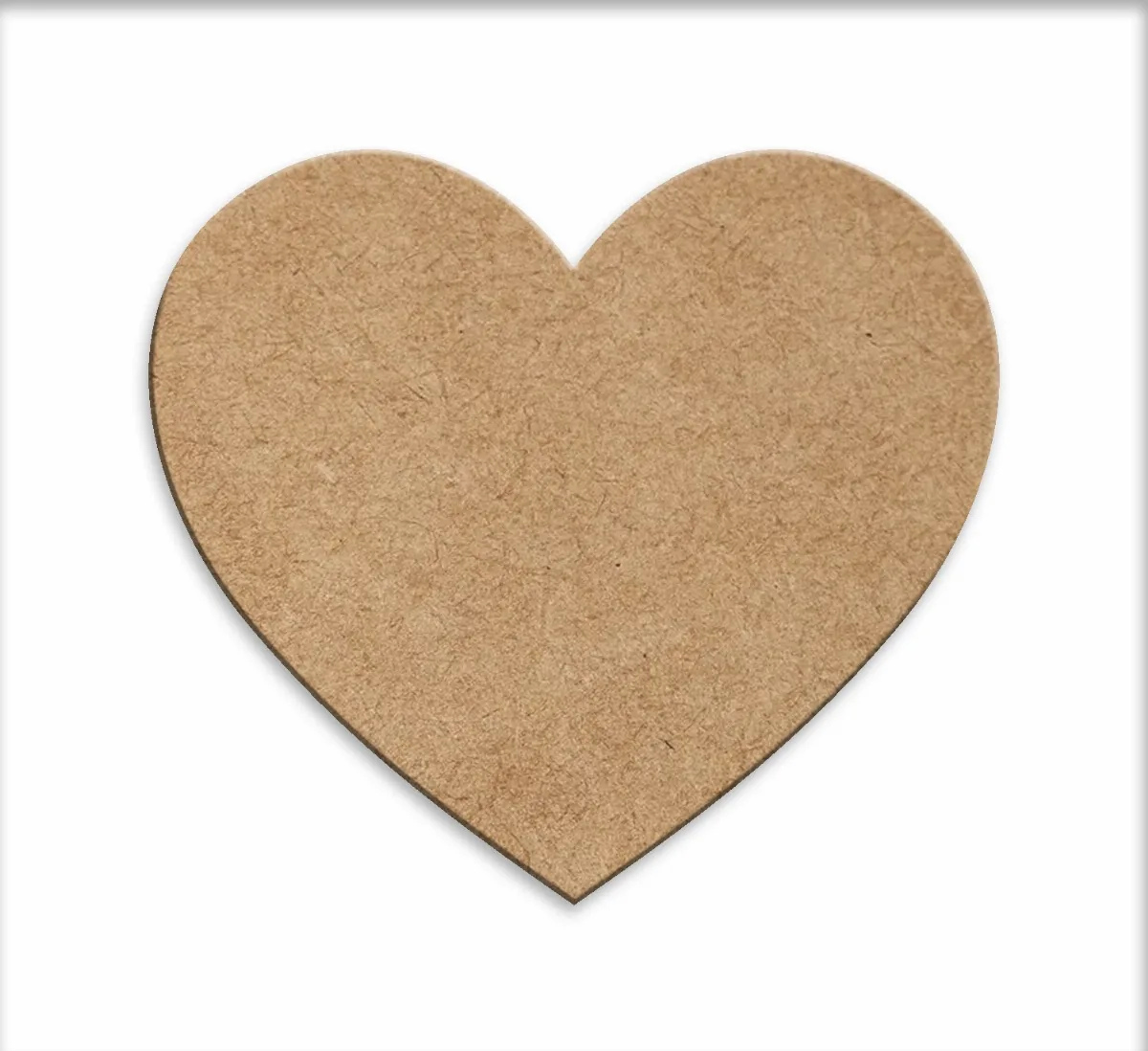 10 Corações 18x20cm para Decoração, Artesanatos ou Apliques em MDF Cru